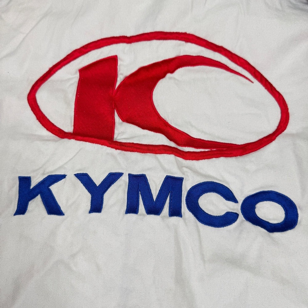 Speed Zone Race Gear Kymco Racing Pit Crew Shirt Mens L Colorblock Embroidered - Picture 9 of 12
